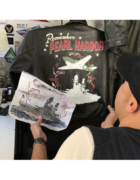 Куртка Пилот Remember Pearl Harbor A-2 Flight Jacket