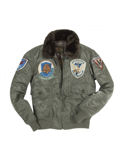 Куртка Пилот USS Forrestal Carrier Pilot's Flight JacketG-1 US Fighter Weapons Jacket with Patches
