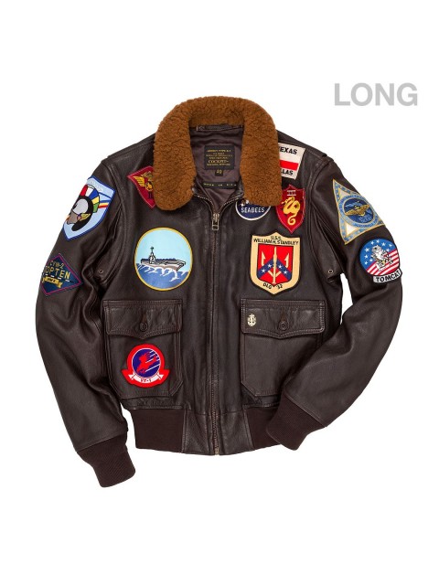 Куртка Пилот "Movie Heroes"© Top Gun Navy G-1 Jacket (LONG)