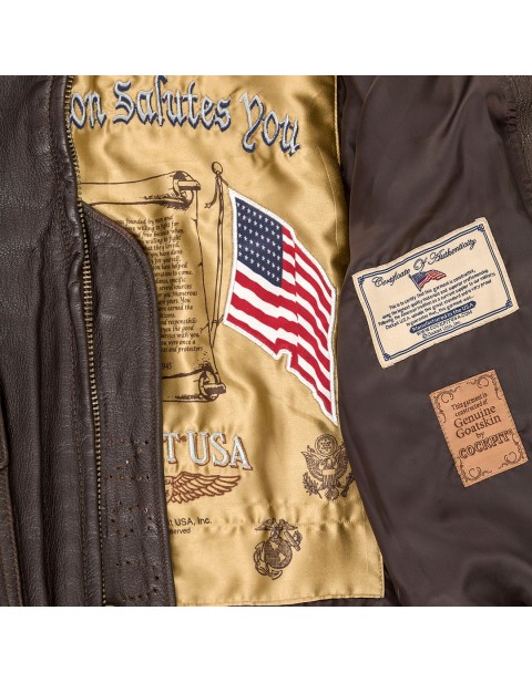 Куртка Пилот USS Forrestal Carrier Pilot's Flight Jacket